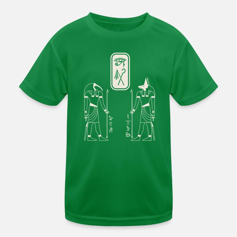 Ancient Egypt Gods Anubis Thoth Mythology Design Kids Functional T-Shirt