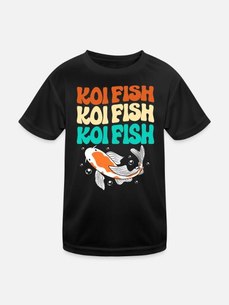 Koi Fish Koi Carp Koi Koi Koi Koi Koi - Kids Functional T-Shirt - black - Front