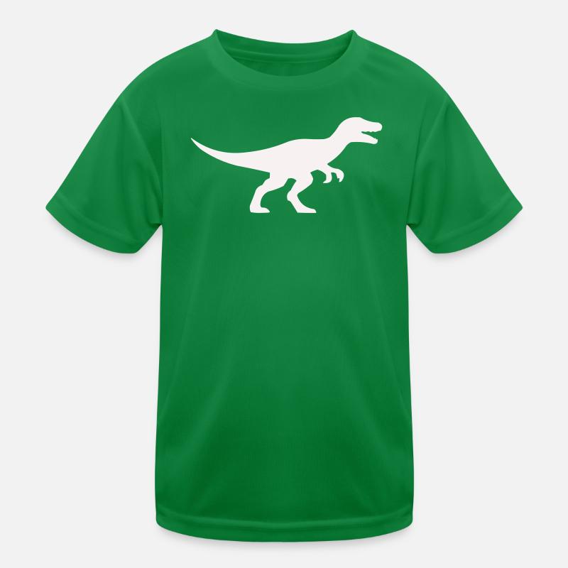 Raptor T Rex Silhouette Kids Functional T-Shirt