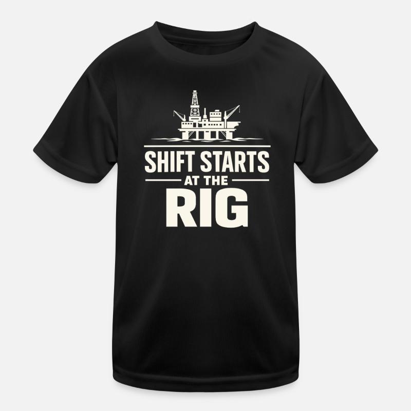 Offshore-bohrer-rig-bohrer Bohrboden Offshore Kinder Funktions-T-Shirt