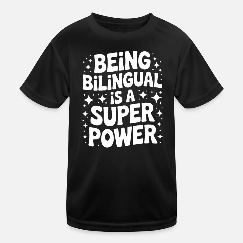 Foreign Language Sayings Funny Foreign Language Gift Kids Functional T-Shirt
