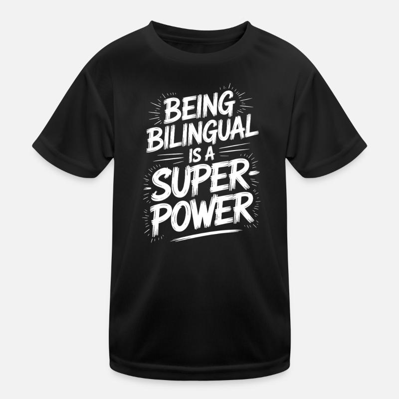 Foreign Language Sayings Funny Foreign Language Gift Kids Functional T-Shirt