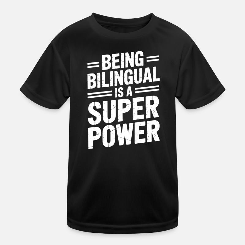 Foreign Language Sayings Funny Foreign Language Gift Kids Functional T-Shirt