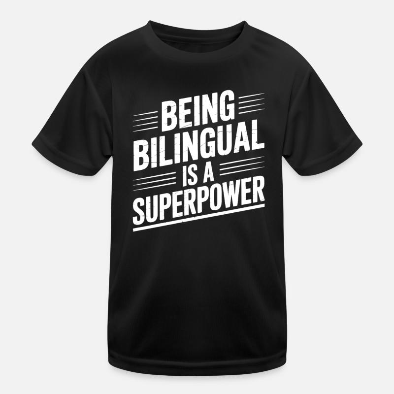 Foreign Language Sayings Funny Foreign Language Gift Kids Functional T-Shirt