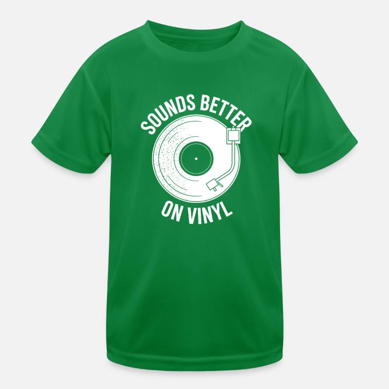 Klingt besser auf Vinyl Kinder Funktions-T-Shirt