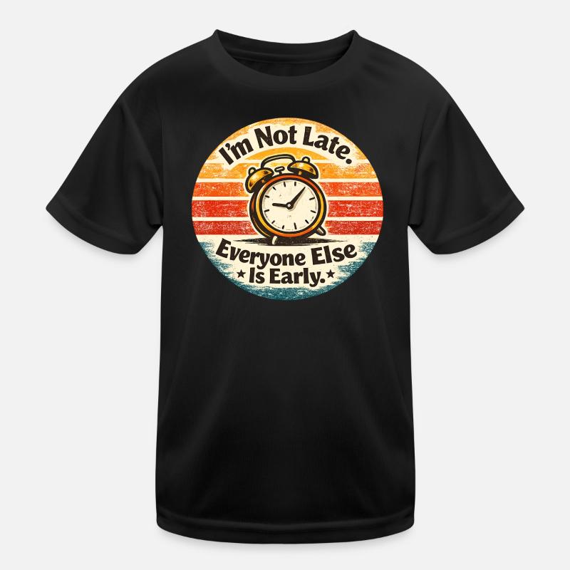 Punctuality Alarm Clock Retro Kids Functional T-Shirt