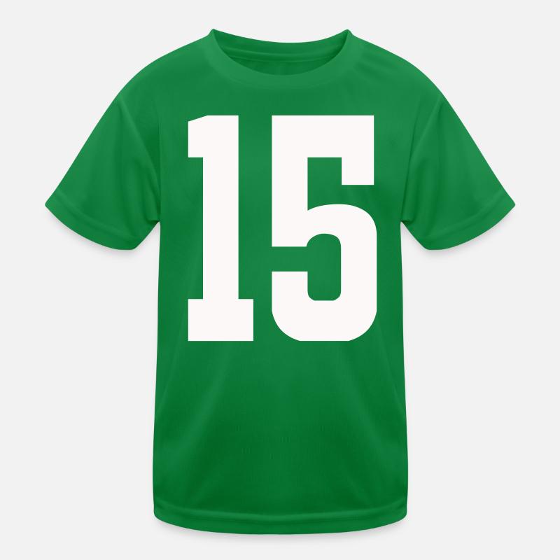 Zahl 15  Kinder Funktions-T-Shirt