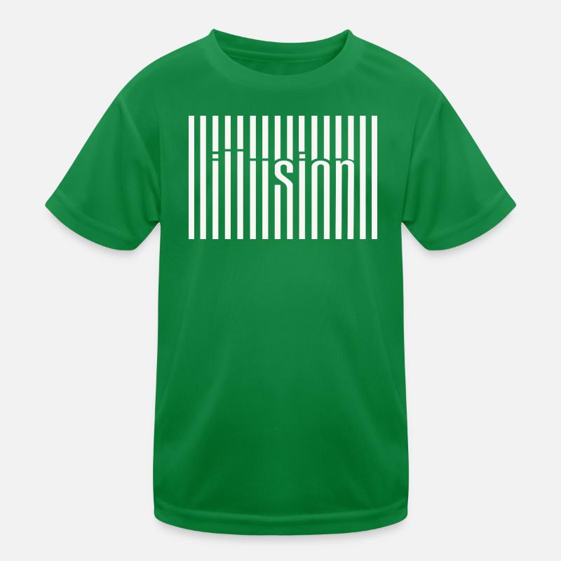 Illusion du code-barres T-shirt sport Enfant