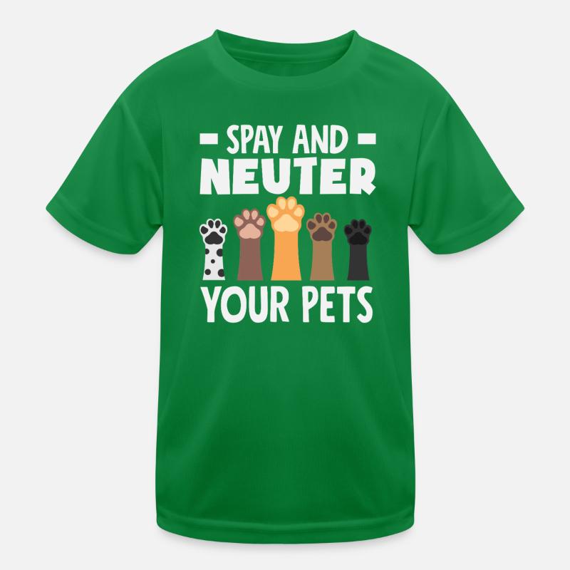 Kastrieren Sie Ihr Haustier Adoptieren Sie Ein Kinder Funktions-T-Shirt