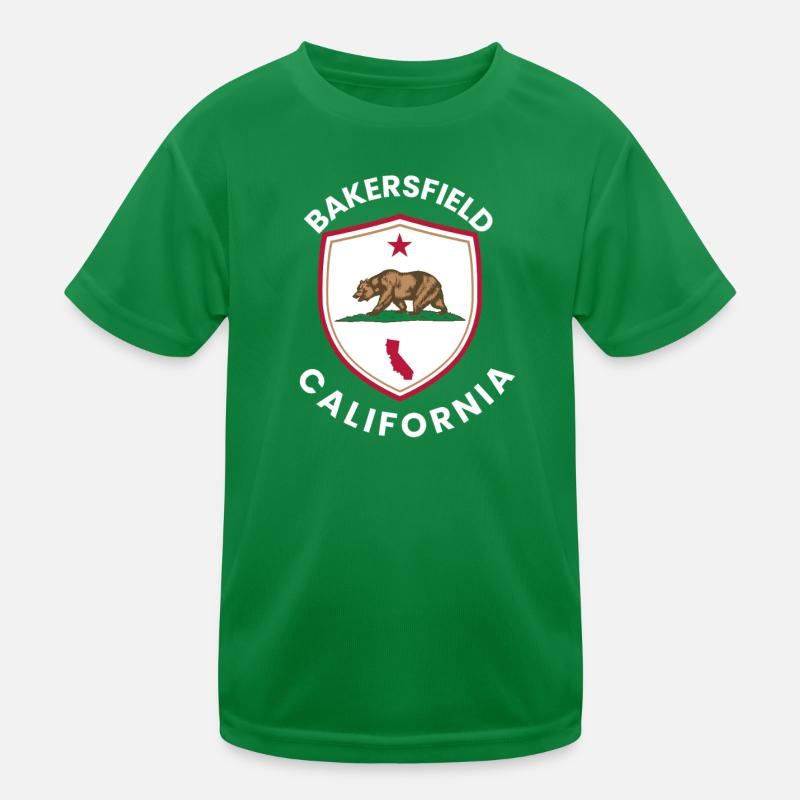 Bakersfield Bear Emblem Kids Functional T-Shirt