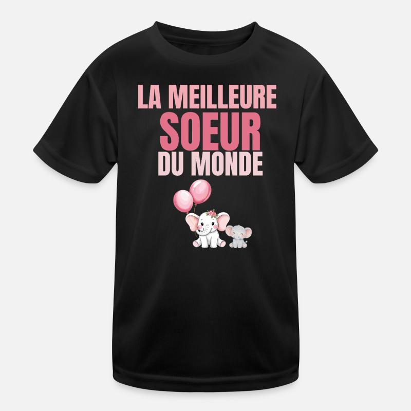 La Meilleure Sœur du Monde Rose T-shirt sport Enfant