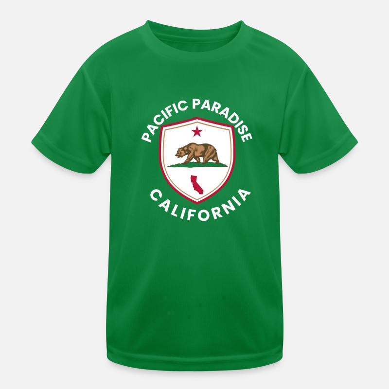 Pacific Paradise California Kids Functional T-Shirt