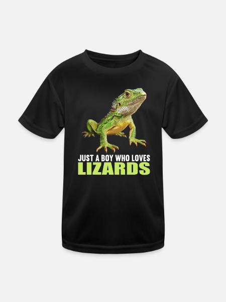 Lizards Lizard - Kids Functional T-Shirt - black - Front
