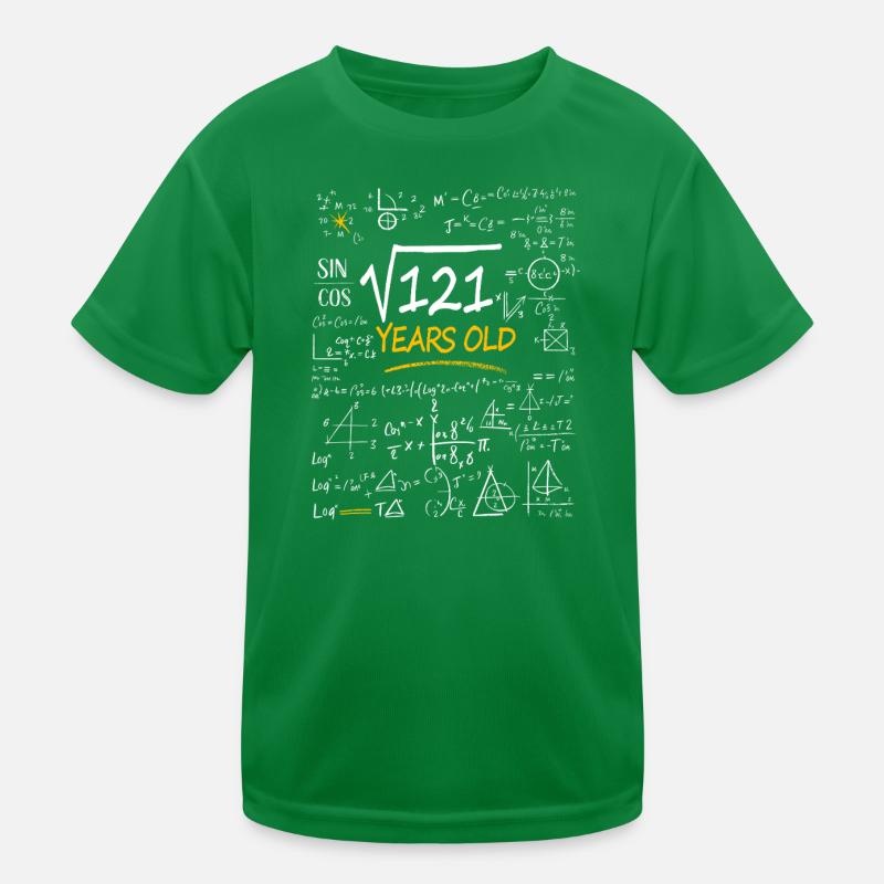 11 Years Birthday Math Formulas Funny Kids Functional T-Shirt