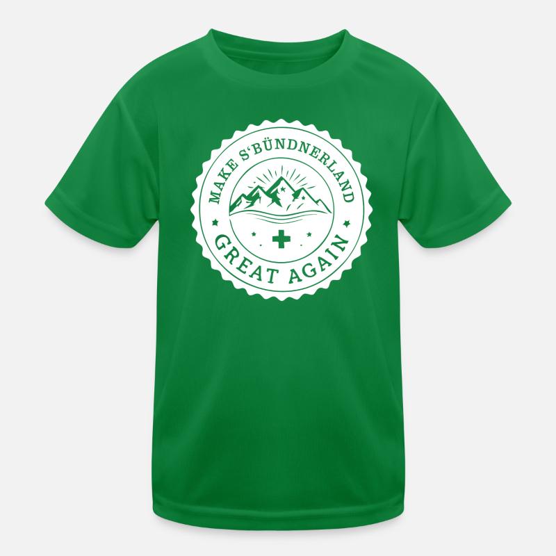 make s'Bünderland great again Kinder Funktions-T-Shirt