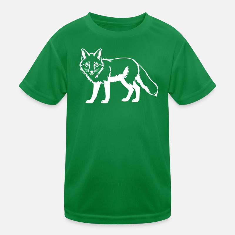 weißer Fuchs weiß Kinder Funktions-T-Shirt