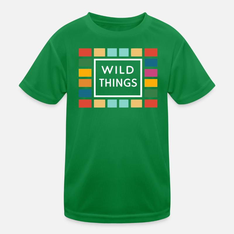 Wild Things Bunte Rahmen Kinder Funktions-T-Shirt