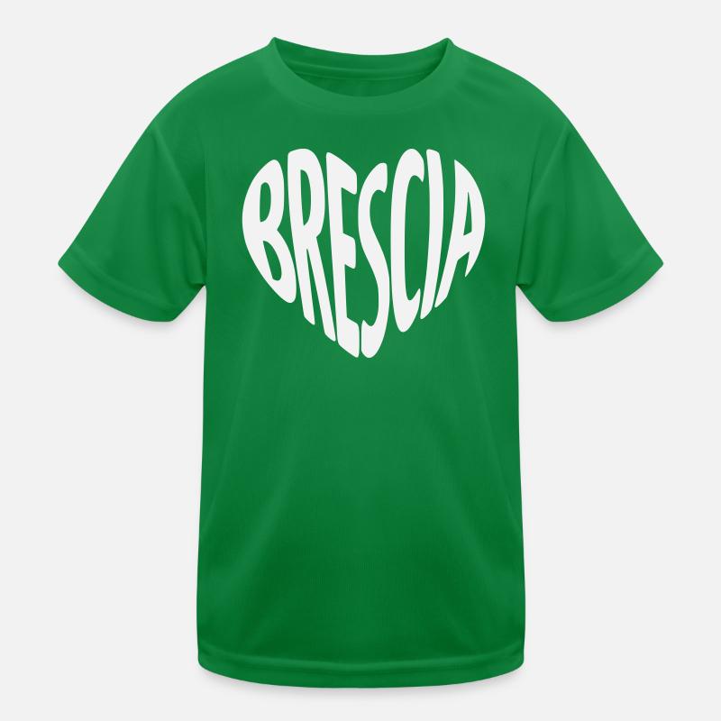 Brescia Italien Herzform Kinder Funktions-T-Shirt