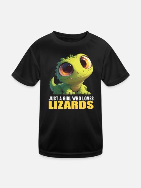 Lizards Lizard - Kids Functional T-Shirt - black - Front