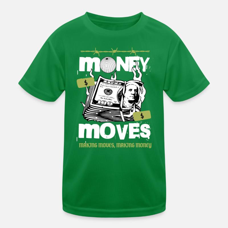 Money in Motion Kids Functional T-Shirt