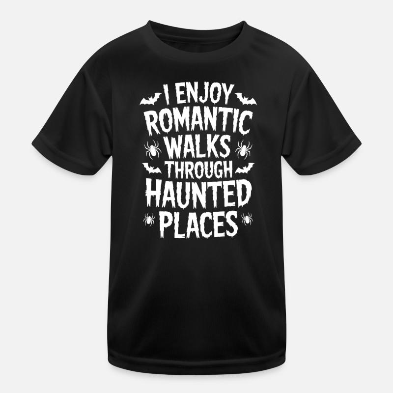 Horror Sprüche Romantisch Lustige Horror Geschenk  Kinder Funktions-T-Shirt