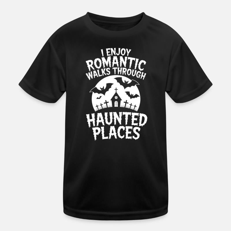 Horror Sprüche Romantisch Lustige Horror Geschenk  Kinder Funktions-T-Shirt