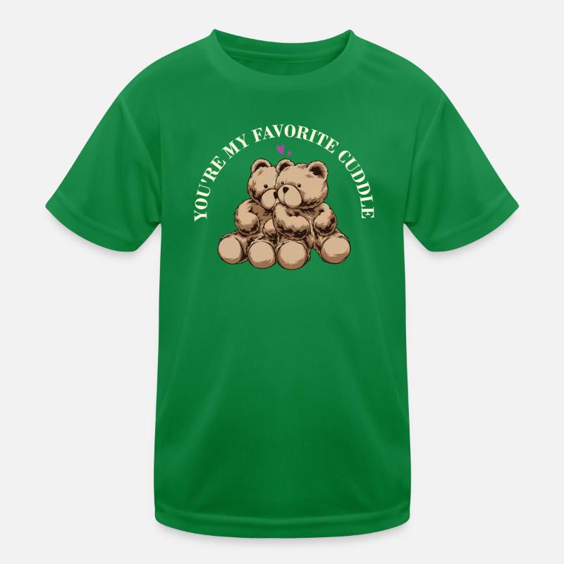 Vous êtes mon câlin préféré – Couple de Teddy Mignons T-shirt sport Enfant