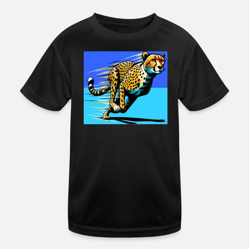 Gepard Kinder Funktions-T-Shirt