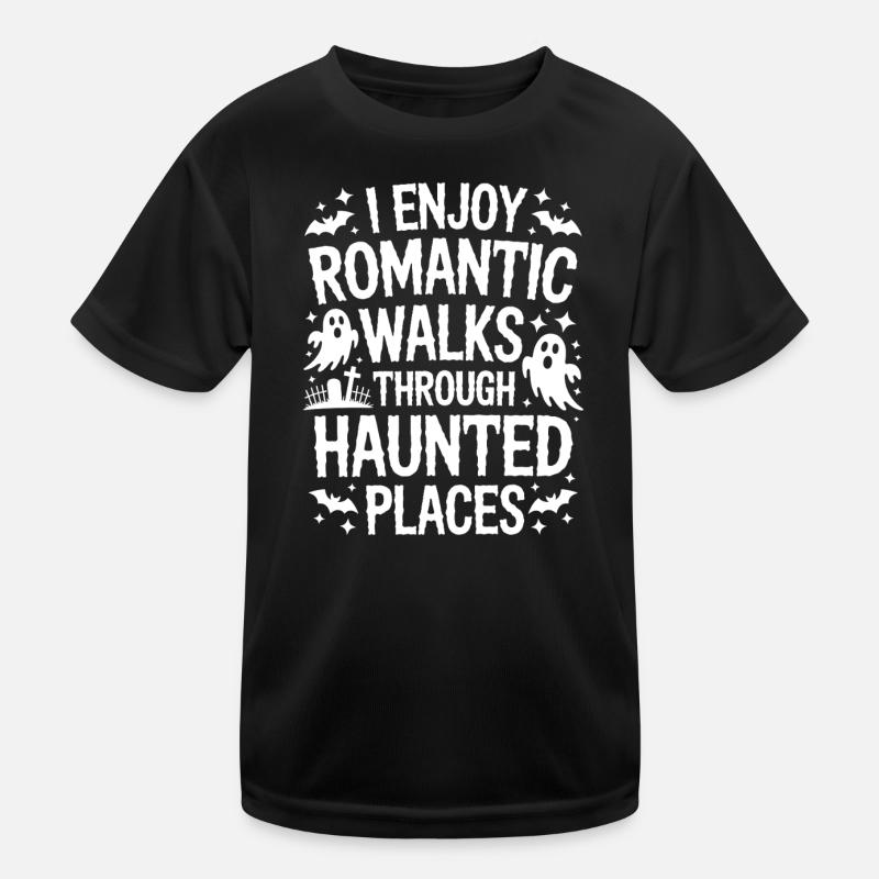 Horror Sprüche Romantisch Lustige Horror Geschenk  Kinder Funktions-T-Shirt