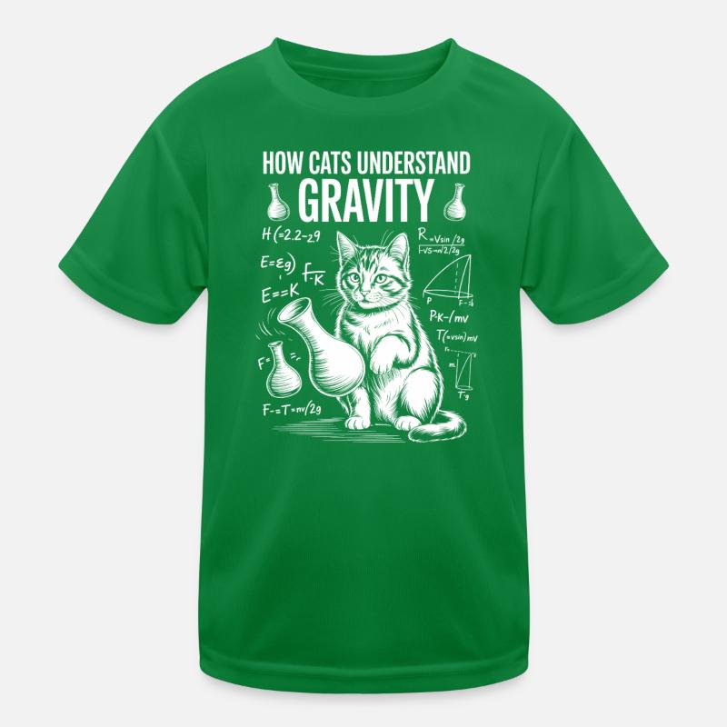 Physics Cats Sayings Math Joke Physics Gift Kids Functional T-Shirt
