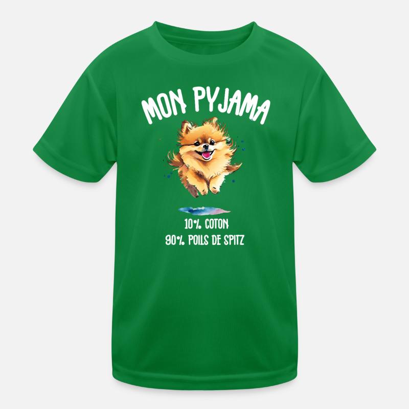 Pyjama Chien Spitz Poméranie Drôle  T-shirt sport Enfant