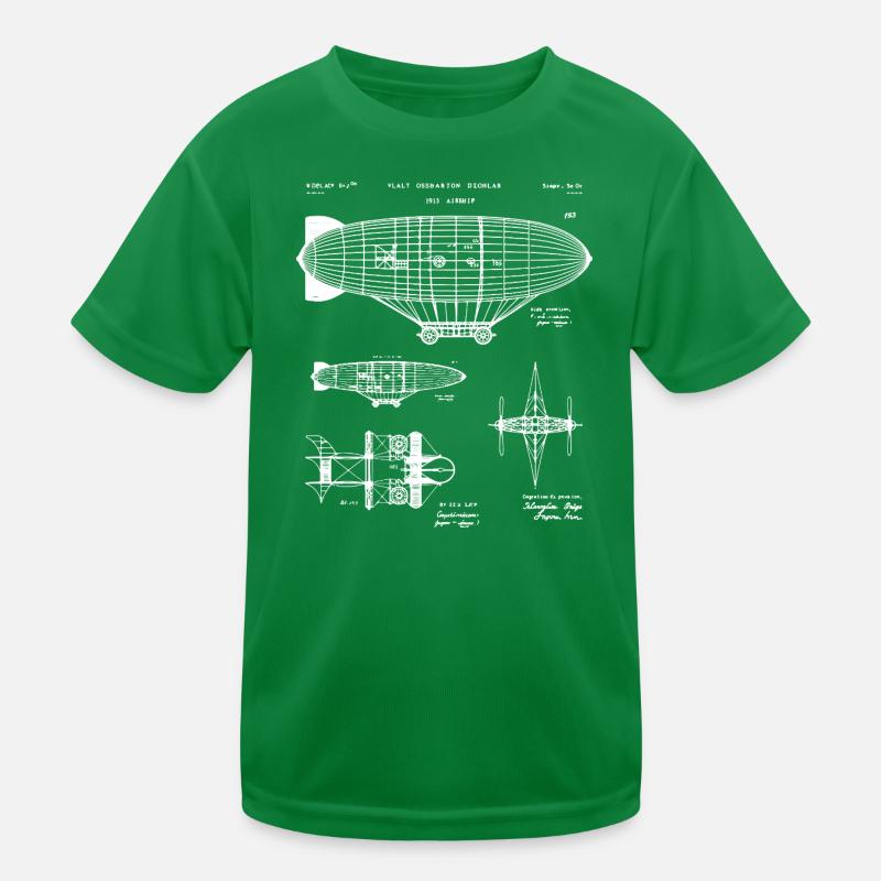 Esquisse du plan Zeppelin T-shirt sport Enfant
