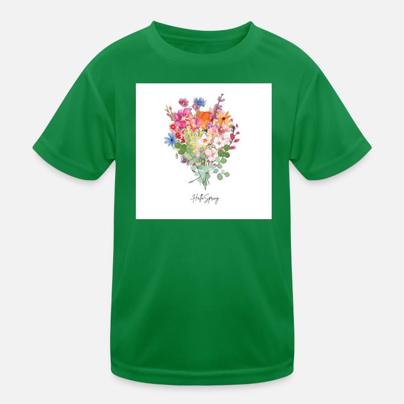 Hello Spring Kinder Funktions-T-Shirt