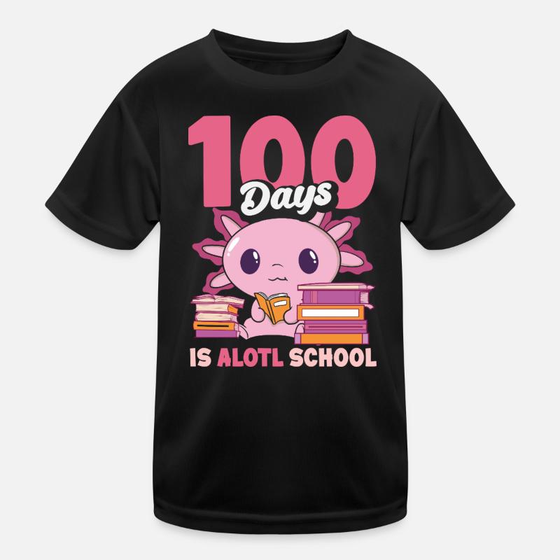 Cute Axolotl Kawaii Axolotl Lover Kids Functional T-Shirt