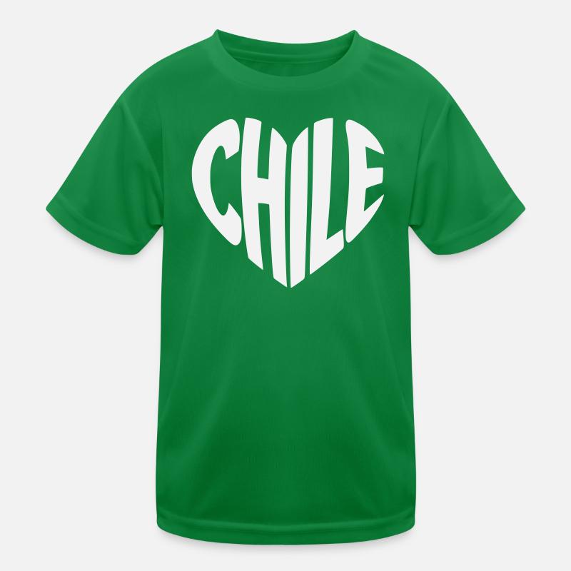 Conception typographique du cœur chilien T-shirt sport Enfant