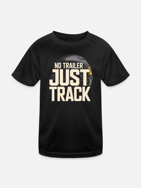 Track Day Bremsstaub Hpde Track Car Autocross - Kinder Funktions-T-Shirt - Schwarz - Vorne