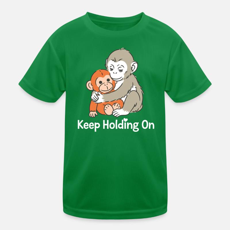 Continue de tenir bon, câlin de singe T-shirt sport Enfant