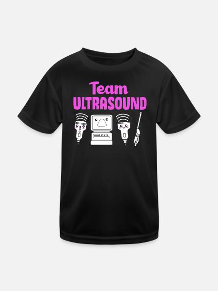 Technicien ultrasonique Technicien ultrasonore - T-shirt sport Enfant - noir - Devant
