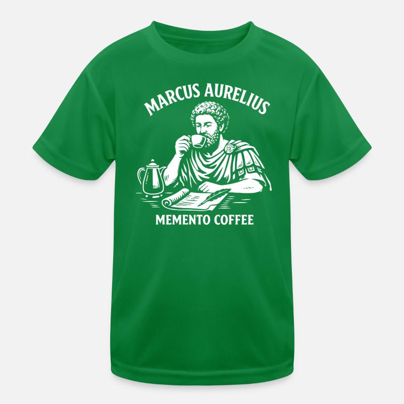 Marcus Aurelius Memento Coffee T-shirt sport Enfant