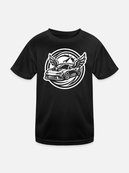 Compteur de réglage de voiture - T-shirt sport Enfant - noir - Devant