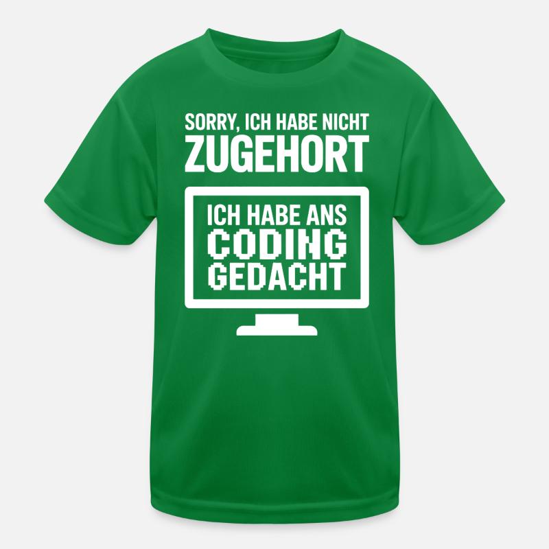 Coding Thought Saying Kids Functional T-Shirt