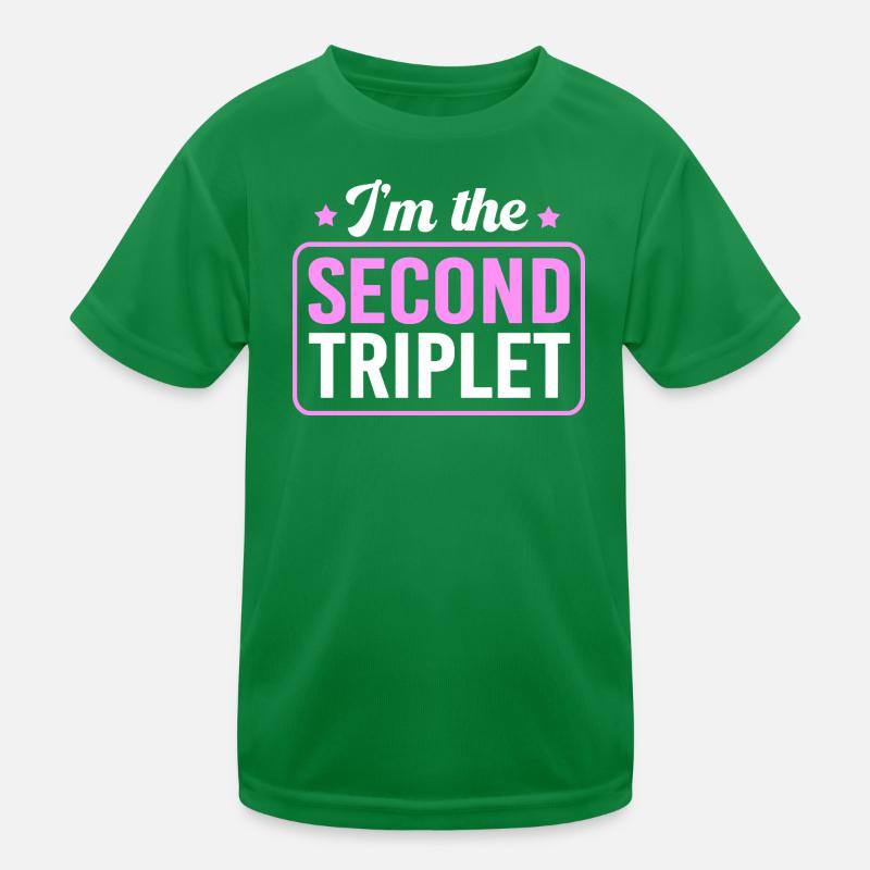 Drillinge Kinder Funktions-T-Shirt