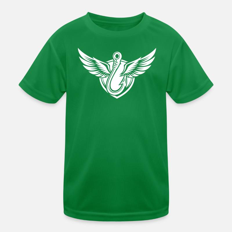 Icône d’hameçon à pêche Logo de pêche T-shirt sport Enfant