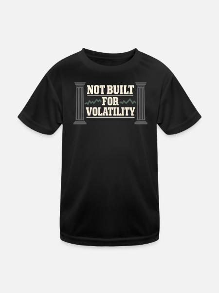 Long-term investor buys and holds - Kids Functional T-Shirt - black - Front