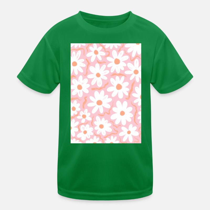 Rosa Gänseblümchen Kinder Funktions-T-Shirt