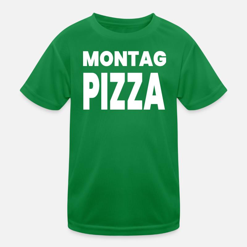 Pizza Kinder Funktions-T-Shirt