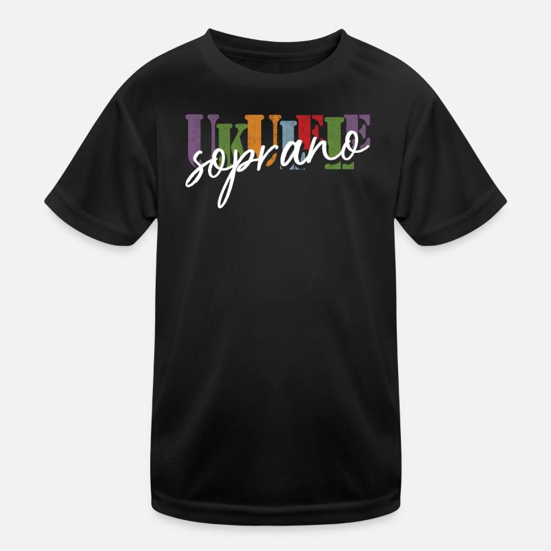 Soprano Ukulele Kinder Funktions-T-Shirt