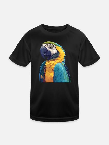 Aras Ara - Kinder Funktions-T-Shirt - Schwarz - Vorne
