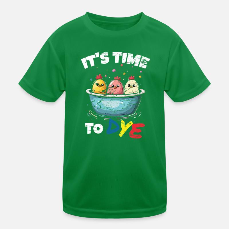 Ostern Eier Färben Ostereier Kinder Funktions-T-Shirt