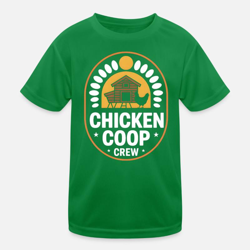 Chicken Coop Crew Chicken Keeper Chicken Kids Functional T-Shirt